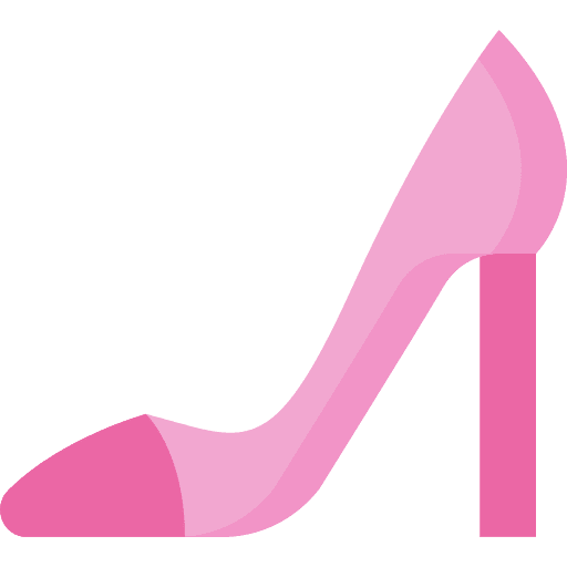 High heels fashion footwear birthday and party icon
