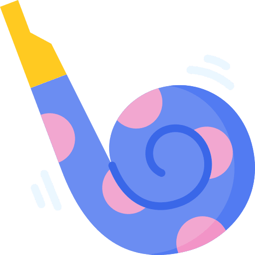 Noisemaker celebration new year noisemaker icon