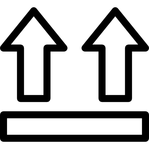 Up arrows orientation direction arrows icon