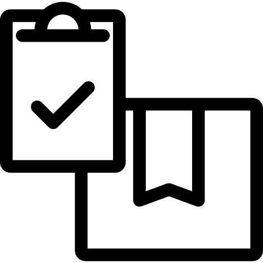 Delivery clipboard deliver package box icon