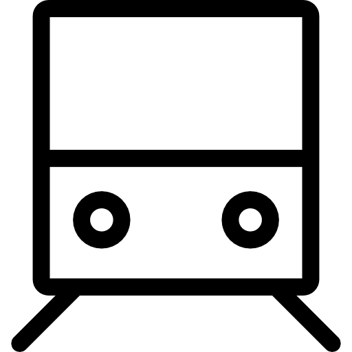 Train streetcar transport public transport icon