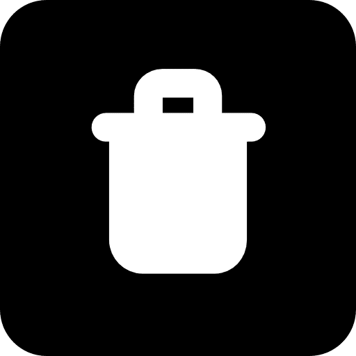 Delete garbage erase trash icon