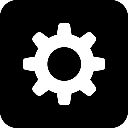 Settings square button options icon