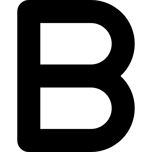 Beta shapes typography greek icon