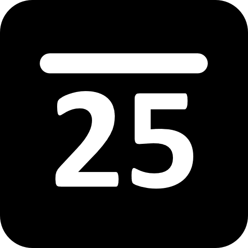 Calendar button interface square icon