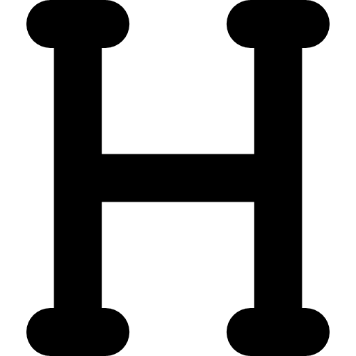 Eta language letter greek icon