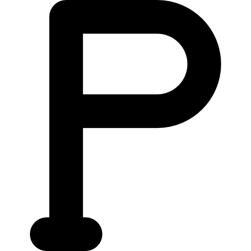 Rho alphabet capital letter letter icon