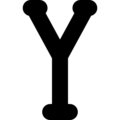 Upsilon capital letter shapes language icon