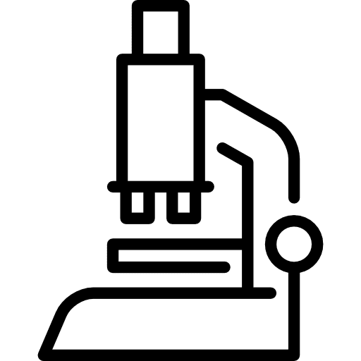 Microscope scientific observation science icon