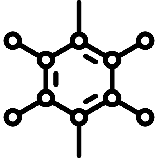 Molecular science molecular nature icon