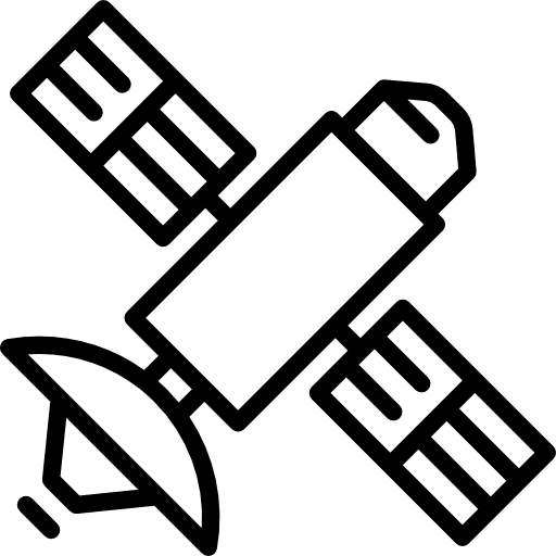 Satellite connection space satellite icon