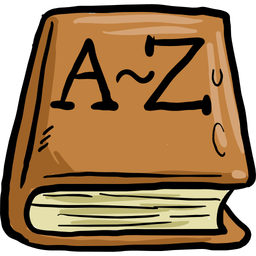 Dictionary library dictionary education icon