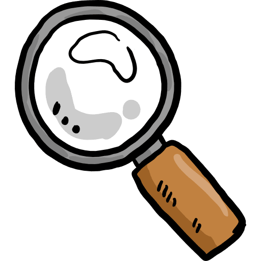 Magnifying glass magnifying glass detective tools and utensils icon