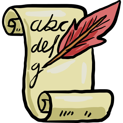 Papyrus scroll education papyrus icon