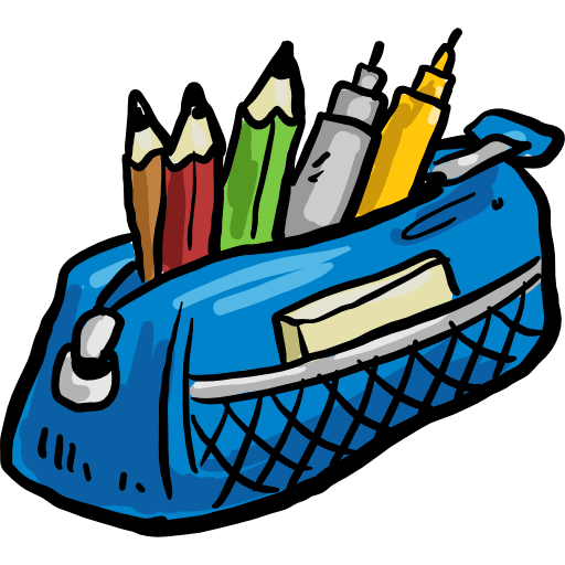Pencil case writing tool education pencil case icon