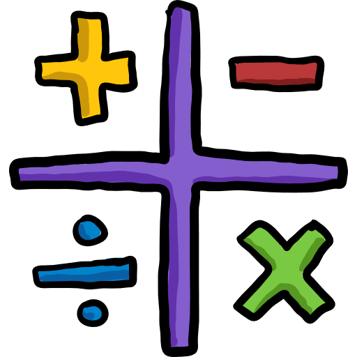 Maths technological calculator education icon