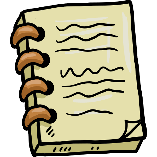 Notebook address book bookmark education icon