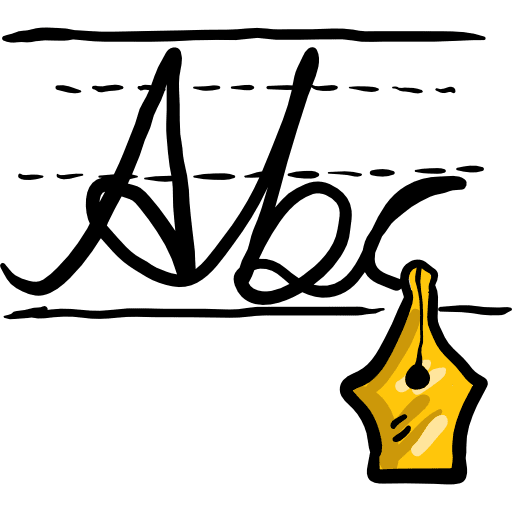 Writing pen education interface icon