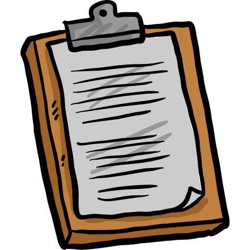 Clipboard checking education list icon