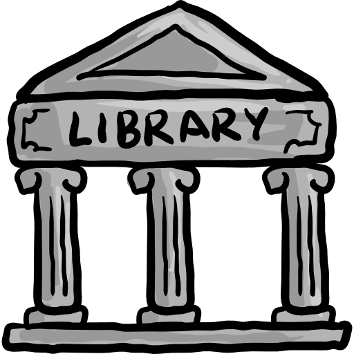 Library education book literature icon