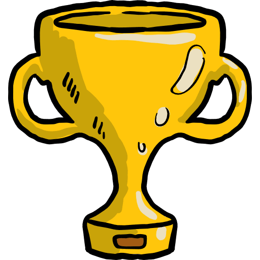 Trophy award champion winner icon