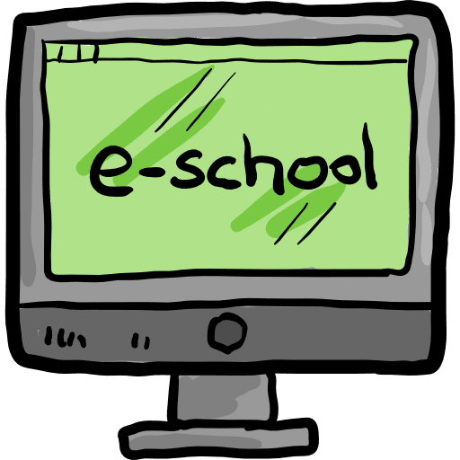 Computer screen school monitor icon