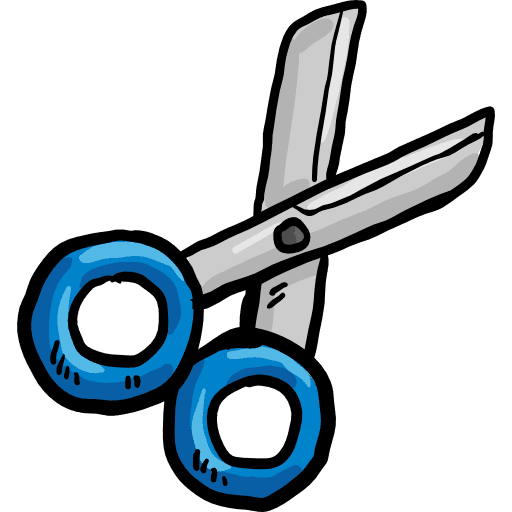Scissors tools and utensils scissors cut icon
