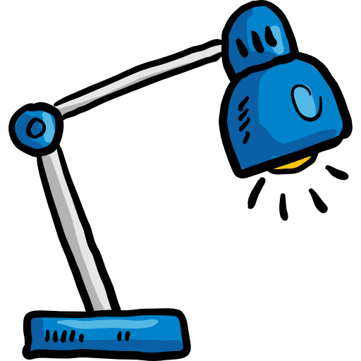 Desk lamp electronics light lamp icon