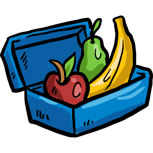 Lunch box fruit lunch box healthy food icon