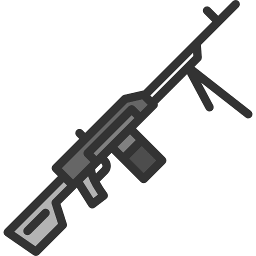 Machine gun army miscellaneous weapon icon