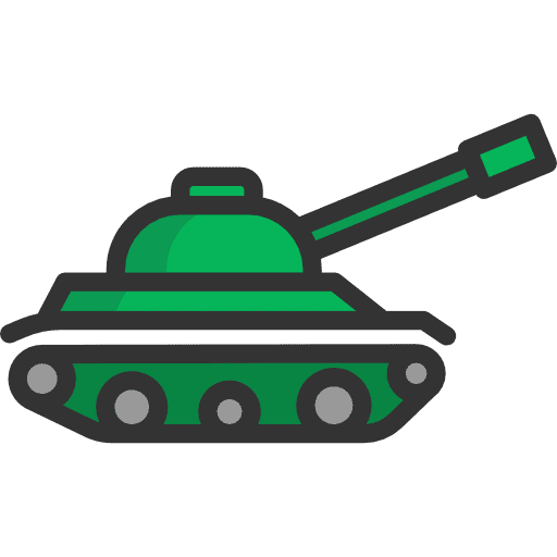 Tank signaling tank weapons icon