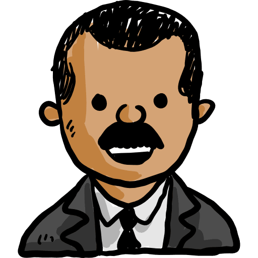 Teacher profession man avatar icon