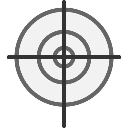 Aim weapons seo and web calibration icon