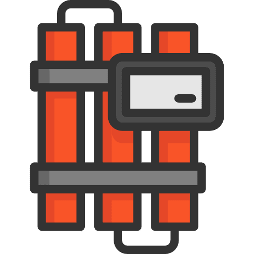 Bomb weapons miscellaneous explosive icon