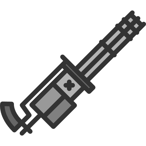 Machine gun shooting shoot gun icon