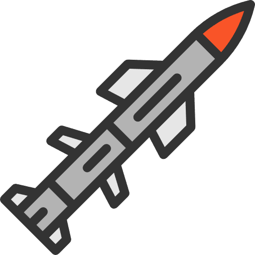 Rocket weapons signaling miscellaneous icon