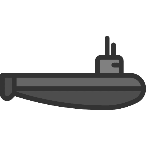 Submarine navigate transportation nautic icon