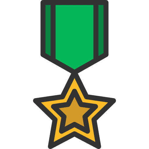 Medal emblem miscellaneous sports and competition icon