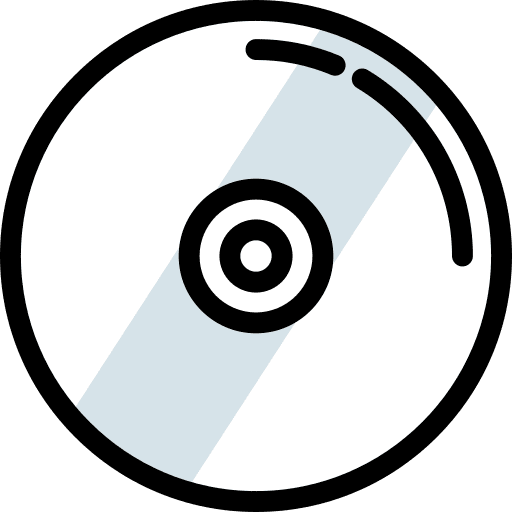 Compact disc music player dvd music and multimedia icon