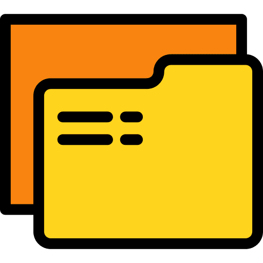 Folder office material folder storage icon