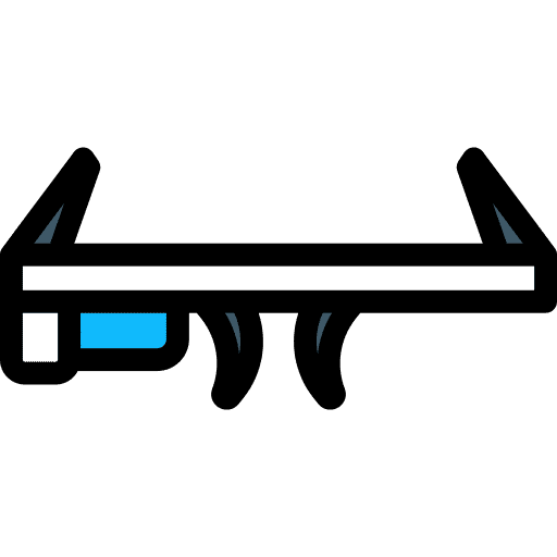 Google glasses technology digital computer icon