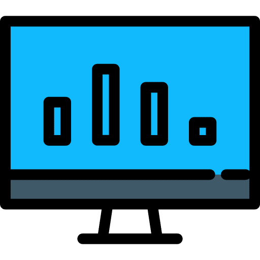 Monitor laptop business screen icon