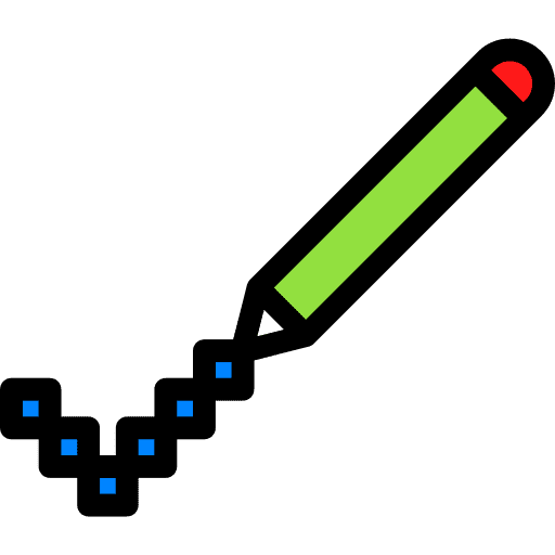 Pixelated edit tools pixelated designer icon