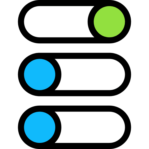 Switch multimedia button switch on icon