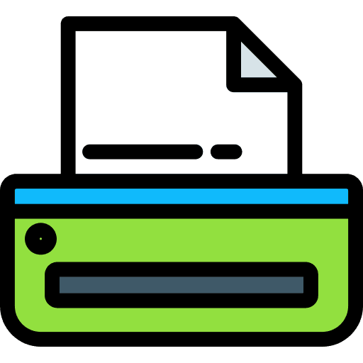 Printer paper printer ink icon