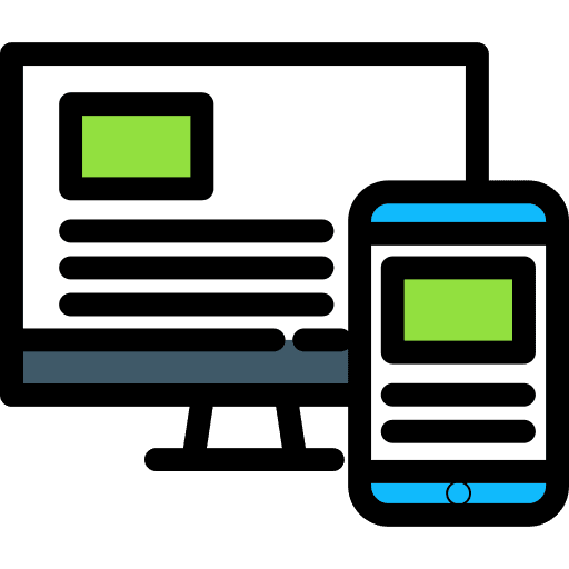 Responsive responsive electronics web design icon