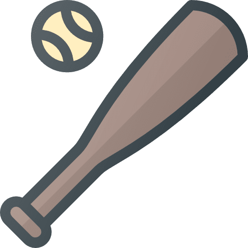Baseball bat team sports baseball baseball bat icon
