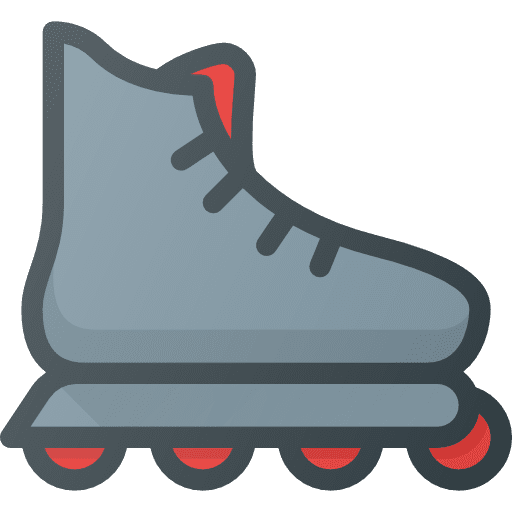 Roller skate skate leisure sports and competition icon