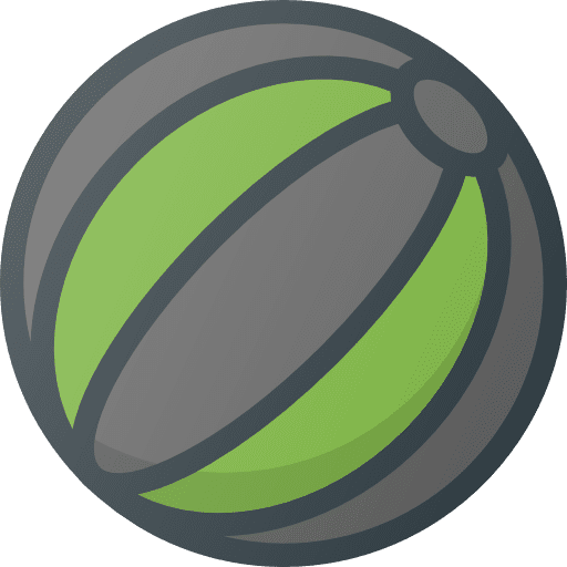 Gym ball sports weight ball icon