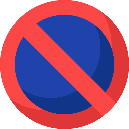 No parking signaling no parking signs icon